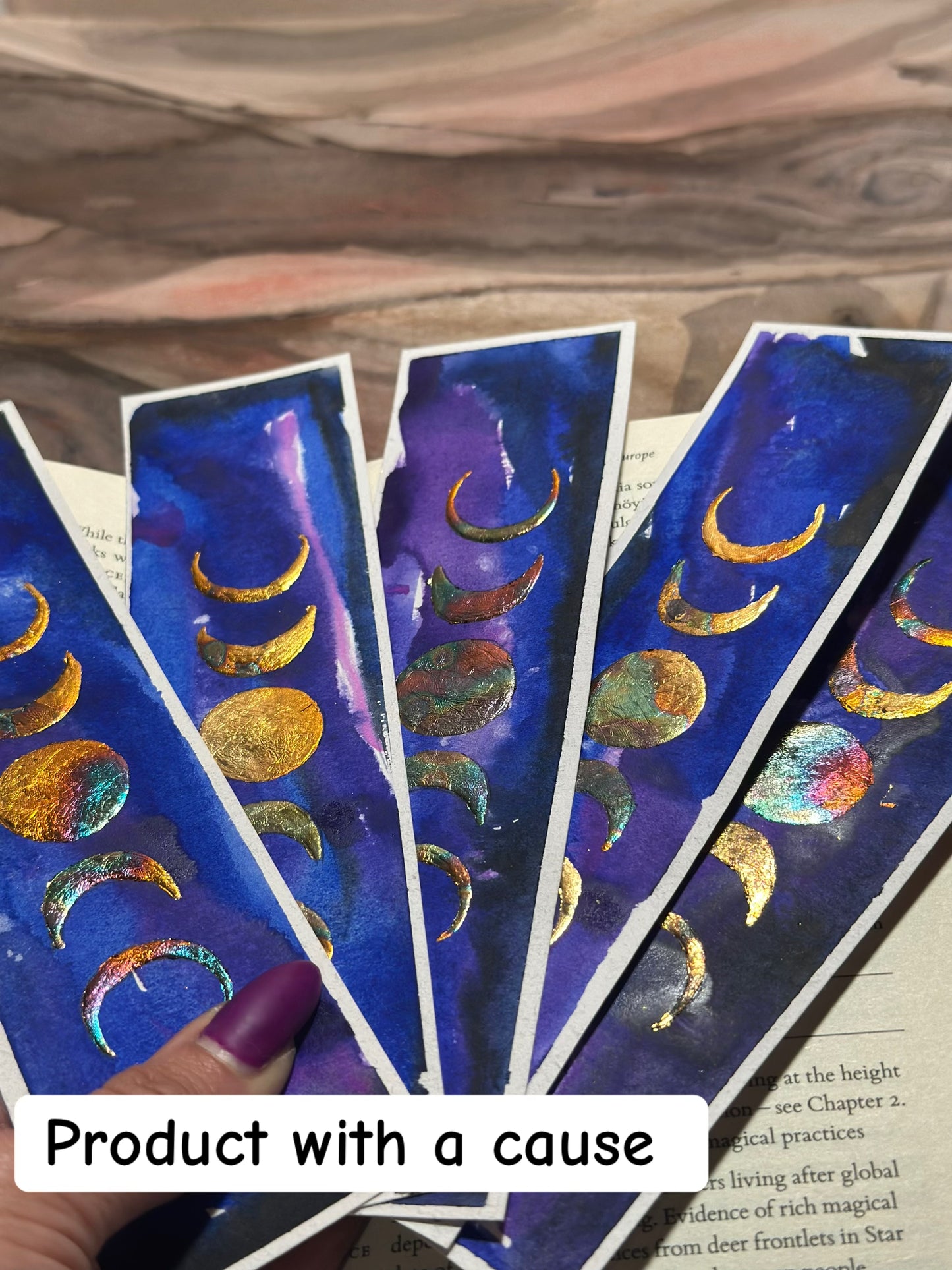 Moonlight bookmark - product with a cause