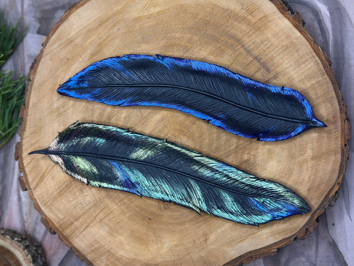 Raven Feather Incense Holder